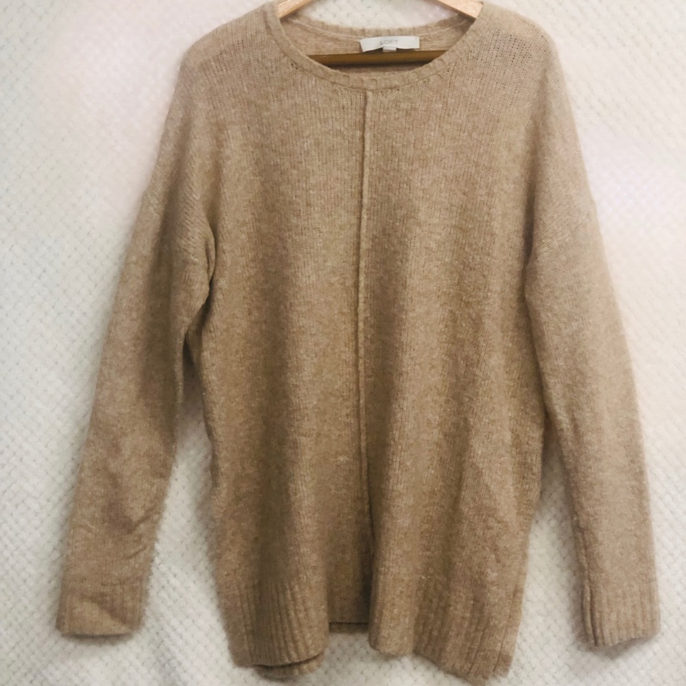 LOFT Tan Sweater L